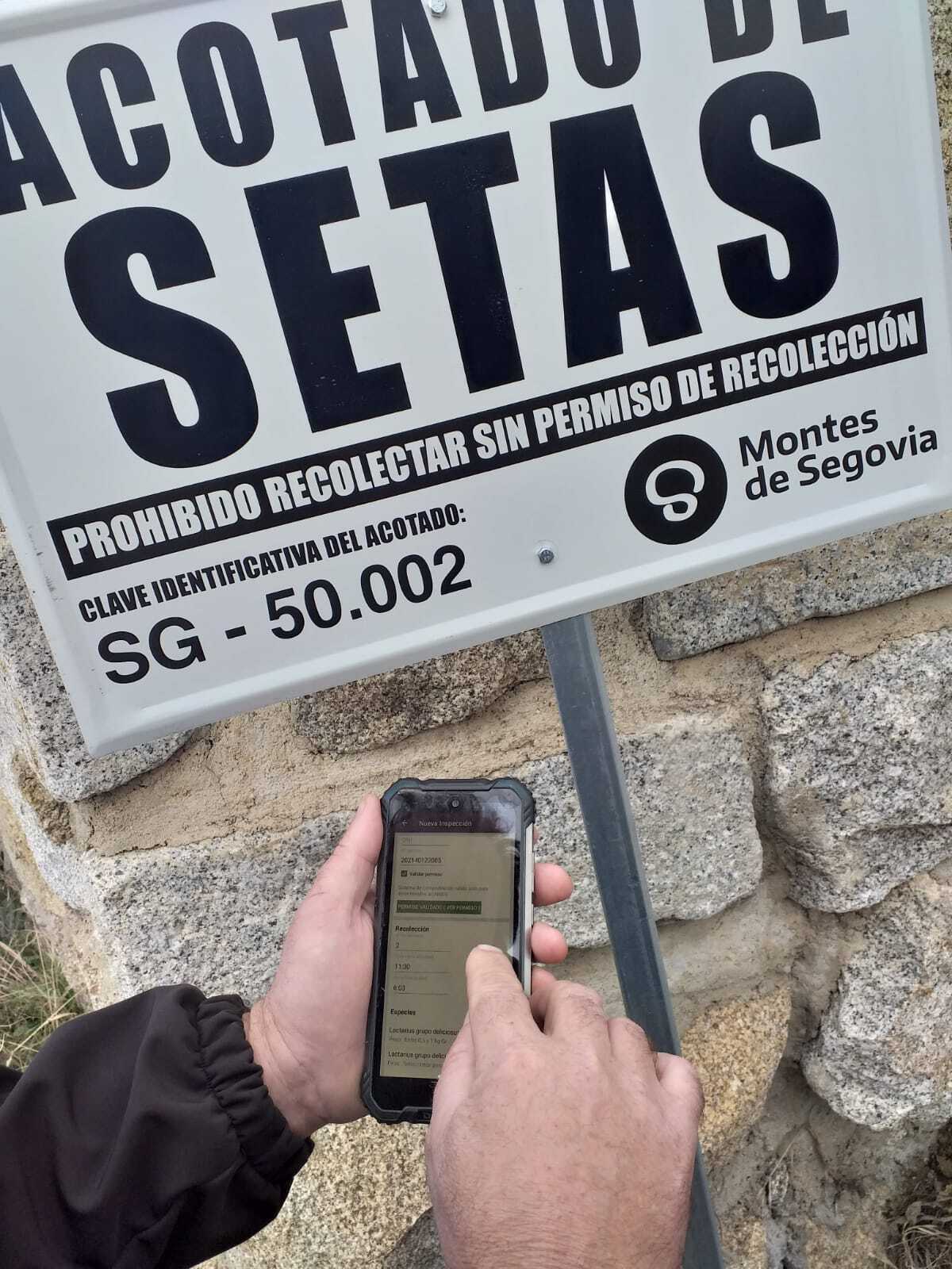 Un usuario en el Acotado Montes de Segovia