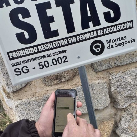 Un usuario en el Acotado Montes de Segovia